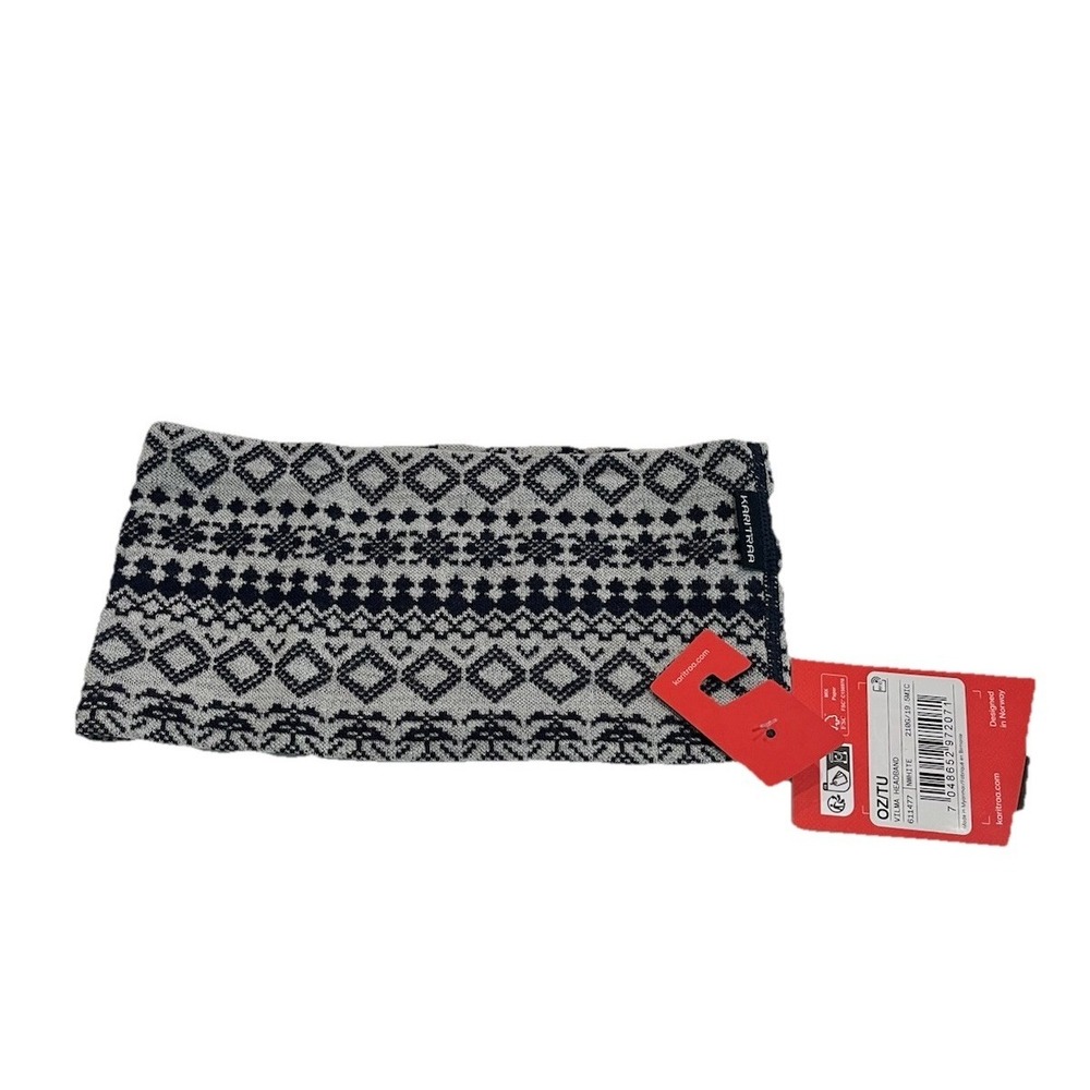 Kari Traa Off White Vilma Wool Ski Snow Headband‎ Size OS